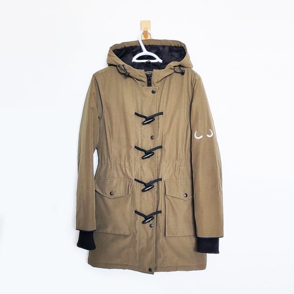 Wuxly (formerly Wully) Doe Army Green Vegan Parka - Size Small - Picture 2 of 15